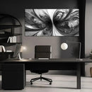 Large Abstract Canvas Wall Art Living Room Black Art Wall Decor for Office Teenage Boy Room Decor 29 x 59 Inch by CozyNest Decor