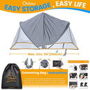 Orzbow 2-in-1 Baby Mosquito Net with UPF50+ Sunshade for Stroller, Breathable Stroller Mosquito Netting Privacy Cover with Two-Way Zipper & Storage Bag for Bassinet, Car Seat & Carrycot, Grey by TinyTreasures Baby Boutique