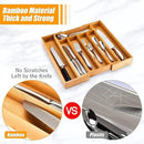 Kitchen Silverware Drawer Organizer and Storage Flatware Cutlery Utensil Holder Spice Rack Containers Bathroom Counter Cabinet Office Desk Makeup Drawer Tray Kitchen and Dining Tools Decor Accessories