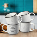 DISCOUNT PROMOS Custom Ceramic Campfire Coffee Mugs 13 oz. Set of 50, Personalized Bulk Pack - Perfect for Tea, Espresso, Cappuccino, Hot Cocoa - White by TinyTreasures Baby Boutique