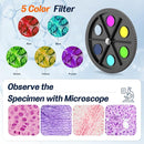 Microscope for Adults and Kids - 40X-2000X Monocular Microscopes with Slides Set, Dual Led Light, Phone Adapter, Professional Biological Optical Microscopes for Students School Home Education by TinyTreasures Baby Boutique