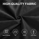 Hobestluk 6FT Bean Bag Chair Bean Bag Chairs for Adults Giant Bean Chairs with Velvet Cover, Memory Foam BeanBag Chair Fluffy BeanBag Chairs for Living Room, Bedroom- Black (70" x 70" x 15") by CozyNest Decor