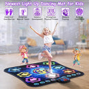 2025 Upgraded Dance Mat Toys for 3-12 Year Old Kids, Electronic Dance Pad with Light-up 8-Button Wireless Bluetooth, Music Dance with 27 Game Levels, Christmas Birthday Toy Gifts for Girls Boys by TinyTreasures Baby Boutique