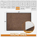 Mibao Front Door Mat, Dirt Trapper Welcome Mat for Outdoor Indoor, Non-Slip Waterproof Doormat, Durable Machine Washable Low Profile Entry Rug for Back Door Outside Patio Porch, 48" x 24", Brown by CozyNest Decor