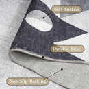 HOMFINE Washable Modern Area Rug - Geometric Style 4x6 Rugs for Living Room, Bedroom, Machine Washable Rug Soft Non Slip Non Shedding Area Rug - Grey, 4'x6' by TinyTreasures Baby Boutique