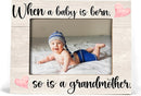 Baby Picture Frame, Ultrasound Picture Frames, When a Baby is Born So is a Grandmother, New Grandmother Gifts First Time 2025, Photo Frame 4x6(cream-coloured) by TinyTreasures Baby Boutique