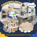 Portable Booster Seat, Toddler Baby Seat with Tray for Dining Table Compact Floor Chair for Camping Lawn Beach Babies Travel 6-36 Months by TinyTreasures Baby Boutique