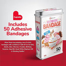 BioSwiss Bandages, Cupcake Shaped Self Adhesive Bandage, Latex Free Sterile Wound Care, Fun First Aid Kit Supplies for Kids, 50 Count by TinyTreasures Baby Boutique