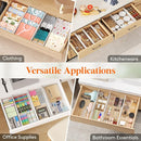 Lifewit 9 Pack Drawer Dividers 4" High, 13.8-22.5" Dresser Drawer Divider, Adjustable Drawer Organizers for Clothes, Plastic Drawers Separators for Dresser, Bedroom, Bathroom, Kitchen, Office