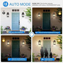 VIANIS Motion Sensor Outdoor Lighting, Outdoor Wall Lights Wall Mount with Clear Glass, Black Dusk to Dawn Garage Light Sconce, Waterproof Exterior Lights for House, Brightness Distance Adjustable by GreenHaven Gardens