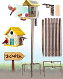 Bird Feeder Pole – 104 Inch Height Bird House Pole with 1-Inch Dia Heavy Duty for Birdfeeders, Feeding Stand with Mount Kit for Outdoor, Slip-Fit Connection, Copper Brushed by GreenHaven Gardens