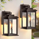 VIANIS Oil Rubbed Bronze Dusk to Dawn Porch Lights Outdoor, 2-Pack Anti-Rust Aluminum Outside Lights for House, Porch, Garage, Front Door, Patio, Easy-to-Install Waterproof Modern by GreenHaven Gardens
