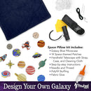 Pinwheel Crafts Beginner Sewing Kit for Kids 8-12 with Telescope - Astronomy Solar System Easy Sew Space Pillow Kit with Planet Patches - Make Your Own Plush Craft by TinyTreasures Baby Boutique