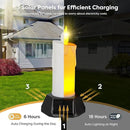 BlcTec Solar Candles Outdoor Waterproof, Flickering Candles with IP65 High Rating Waterproof, Suitable for Outdoor Lawn, Yard, Pathway, Wedding, Camping, Holiday Decorations, 2 PCS by GreenHaven Gardens