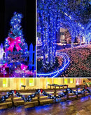 Twinkle Star 2 Pack Outdoor Solar String Lights, Total 80 FT 240 LED Solar Fairy Lights Outside Waterproof 8 Modes, Christmas Tree Light for Patio Garden Party Backyard Wedding Decor Blue by GreenHaven Gardens