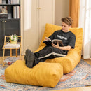 Bean Bag Chair with Ottoman, Comfy Bean Bag Sofa with Memory Foam, Lazy BeanBag Sofa with Footstool, Fireside Bean Bag Couch for Living Room, Bedroom, Apartment by TinyTreasures Baby Boutique