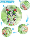 KY&BOSAM Butterfly Suncatcher I Love You Nana Gifts Stain Glass Suncatchers for Window Hanging Wind Chime Pressed Real Flower and Heart Charm Birthday Gift for Nana Mother`s Day Valentine`s Christmas by GreenHaven Gardens