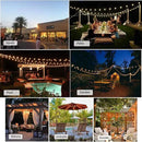DAMAING Outdoor String Lights LED 50Feet G40 Globe String Lights with 27 Edison Plastic LED Bulbs,2700K Warm Glow Weatherproof for Indoor Outdoor Backyard Bistro Lights by GreenHaven Gardens