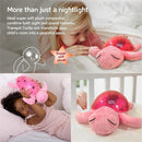 Cloud b Ocean Projector Nightlight with White Noise Soothing Sounds | Adjustable Settings and Auto-Shutoff | Tranquil Turtle - Pink by TinyTreasures Baby Boutique