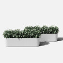 Veradek Demi Series Window Box Planter - Long Planter Box for Windowsill/Balcony | Durable Plastic-Stone Composite Material | Modern Décor for Flowers/Herbs by GreenHaven Gardens