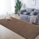2x6 Runner Rug for Bedroom: Fluffy Shag Soft Washable Rugs Small Fuzzy Plush Indoor Carpet for Hallway Bedside Dorm Kids Girls Boys Room (Coffee, 2'x6') by TinyTreasures Baby Boutique