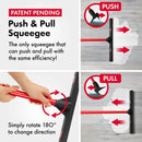 Tyroler Rubber Floor Squeegee 17" Floor Squeegee Heavy Duty, Deck Squeegee Outdoor for Floors with 55" 4 Part Handle, Perfect Outdoor Squeegee for Patio, Tiles, Marble, Garage, Shower, Window by GreenHaven Gardens