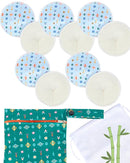 Nursing Pads - Breast Pads for Leaking Milk - Reusable & Washable Breastfeeding Pads - Stay Dry Longer - Almohadillas y Protectores de Lactancia - Viscose derived from Bamboo - 10 Pads by TinyTreasures Baby Boutique