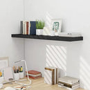 Fun Memories 10 Inch Deep Shelves, Floating Shelves for Wall 48 Inches Long, Wood Floating Shelves for Wall, Large Storage Shelves Wall Mount for Living Room Bedroom, Black, Set of 1 by CozyNest Decor
