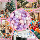 GOGOSO Pink and Purple Star Pit Balls for GirlsToddlers for Playhouse, Baby Pool, Play Ball Fun Centers, for Babies, Kids, Toddlers 1-3, Phthalate Free BPA Free by TinyTreasures Baby Boutique