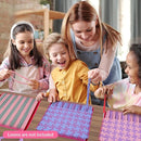 PREBOX 10’’ Potholder Weaving Loom Kit Refill Loops, DIY Crafts Supplies for Kids & Beginners, 224 Colorful Loops to Make 4 Large Pot Holders by TinyTreasures Baby Boutique