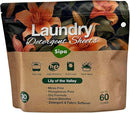 SIPA Laundry Detergent Sheets Bag - 30 Sheets, Up to 60 Loads, Lily of the Valley Scent, Phosphorus-Free, High Efficiency, (30 Count (Pack of 40)) by TinyTreasures Baby Boutique
