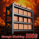 5000LBS Metal Steel Storage Shelves - 71.3" W Black 4 Tier Heavy Duty Rack Commercial Industrial Shelving with Adjustable Shelf for Basement Garage Warehouse - 71.3" W x 24" D x 70" H by GreenHaven Gardens