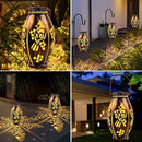 pearlstar 2 Pack Cardinal Solar Lanterns Outdoor Hanging Light Waterproof, Birthday Gifts for Women Mom Men,Decorative Metal Solar Lamp for Table Garden Yard Patio Pathway,Copper by GreenHaven Gardens
