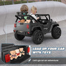 Hikole 24V 4x4 Ride on Toys for Big Kids - 4WD/2WD Switchable 2 Seater Battery Car with Remote Control, 4x200W Motors, 5 Mph Max Speed, Music, Electric Car for Boys Girls, Black by TinyTreasures Baby Boutique