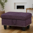 Ottoman Rectangular Storage Ottoman Bench, Footrest Stool Footstool with Lid for Living Room, Bedroom, Entryway, Brown, 28.5"x19.5"x17.5" by CozyNest Decor