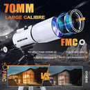 PISEZ 70400 Telescope for Adults & Beginner,70mm Aperture 400mm AZ Mount Astronomical Refracting Telescope for Kids Beginnerswith Carry Bag, Phone Adapter by TinyTreasures Baby Boutique