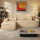 ovios 105” Modular Sectional Sofa with Thicken Seat Cushion, Cloud Couch with Deep Seat, Modern L-Shape Sofas Couches with Chaise,Upholstered Couches for Living Room Bedroom,Beige by CozyNest Decor