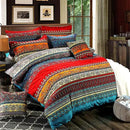 ABREEZE 3Pcs Bohemia Retro Bedding Ethnic Vintage Floral Duvet Cover Boho Bedding 100% Brushed Cotton Bedding Sets Damask Paisley Coloful Mandala Down Comforter Cover,Twin by CozyNest Decor