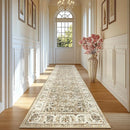 jinchan Hallway Runner Rug 2x10 Machine Washable Runner Rug Taupe Vintage Floral Design Non-Slip Ultra-Thin for Kitchen Laundry Room Bedroom Farmhouse (2‘x10',Taupe) by TinyTreasures Baby Boutique
