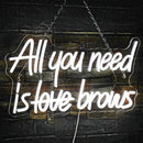 WLHOPE All you need is Brows Neon Sign White Led Neon Signs for Wall Decor, Nails Neon Signs USB Letter Neon Light Signs for Bedroom Girls Room Beauty Shop Nails Room Party Gift, Neon Nail Sign by GreenHaven Gardens