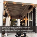 DAMAING LED Outdoor String Lights 100FT Patio Lights with 52 Shatterproof Edison Bulbs,Dimmable Hanging Lights,Waterproof String Lights for Outside Wedding,Bistro,Porch,Backyard,2200K by GreenHaven Gardens