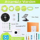 STEM DIY Toys Hand Assembly Electronic Spin the Wheel | Science Craft Kit for Kids Ages 8-9-10-11-12-13-14-15+ Years Old | Educational Gifts for Boys&Girls | Video Guide|(Fire Wheel-Transparent Clear) by TinyTreasures Baby Boutique
