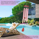 Large Aluminium Wind Chimes Outside, Soothing Melodic Memorial Sympathy Wind Chime, Suitable Outdoor Garden Decor, Gift for Mom Women Neighbors (Pink Wind Chimes-36) by CozyNest Decor