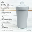 Re-Play Sippy Cups for Toddlers - 10 Oz. Reusable Spill Proof Cups for Kids, Dishwasher/Microwave Safe - Made in USA - Set of 3-3.13" x 6.25" - Seashell by TinyTreasures Baby Boutique