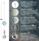Pet Memorial Suncatcher - Dog Paw Memorial Gifts, Pet Loss Crystal Prisms Rainbow Maker, Lost of Dog Bereavement Gift Idea, Thoughtful Dogs and Cats Remembrance Sun Catcher, Pet Sympathy Gifts by GreenHaven Gardens