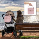 Fasrom Breastmilk Cooler Bag with Ice Pack Fits 4 Baby Bottles up to 5 Ounce, Insulated Baby Bottle Bag for Nursing Moms Daycare or Travel, Easily Attaches to Stroller, Pink (Patent Design) by TinyTreasures Baby Boutique