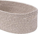 Cute Shelf Basket to Store and Organize Household Items/Baskets&Bins for Daily Storage &Organizing/Woven Rope Basket for Living Room, Playroom/Small Oval-13x8.66x5.11’’,3 Packs Light Brown by TinyTreasures Baby Boutique