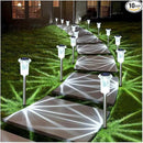 DenicMic Solar Lights Outdoor Pathway Lights 6000K LED Waterproof Acrylic Lamp Head Stainless Steel Stake for Yard Garden Landscape Path Walkway Driveway Patio Lawn (Cold White 10Pack) by GreenHaven Gardens