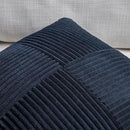 Fancy Homi 2 Packs Navy Blue Lumbar Decorative Throw Pillow Covers 14x24 Inch for Couch, Rustic Farmhouse Boho Home Decor, Soft Striped Corduroy Rectangle Accent Cushion Case 35x60 cm by CozyNest Decor