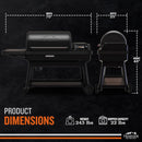 Traeger Ironwood XL Wood Pellet Smoker Grill, 924 Sq In Cooking Area, WiFIRE Smart Temperature Control, Up to 500 Degrees, Super Smoke Mode, 6 in 1 Outdoor BBQ Electric Smoker and Grill by GreenHaven Gardens
